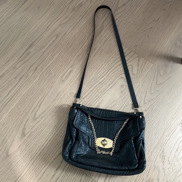 Furla Guggenheim Croc-Embossed Shoulder Bag, Crossbody, Handbag, Clutch - Picture 12 of 13